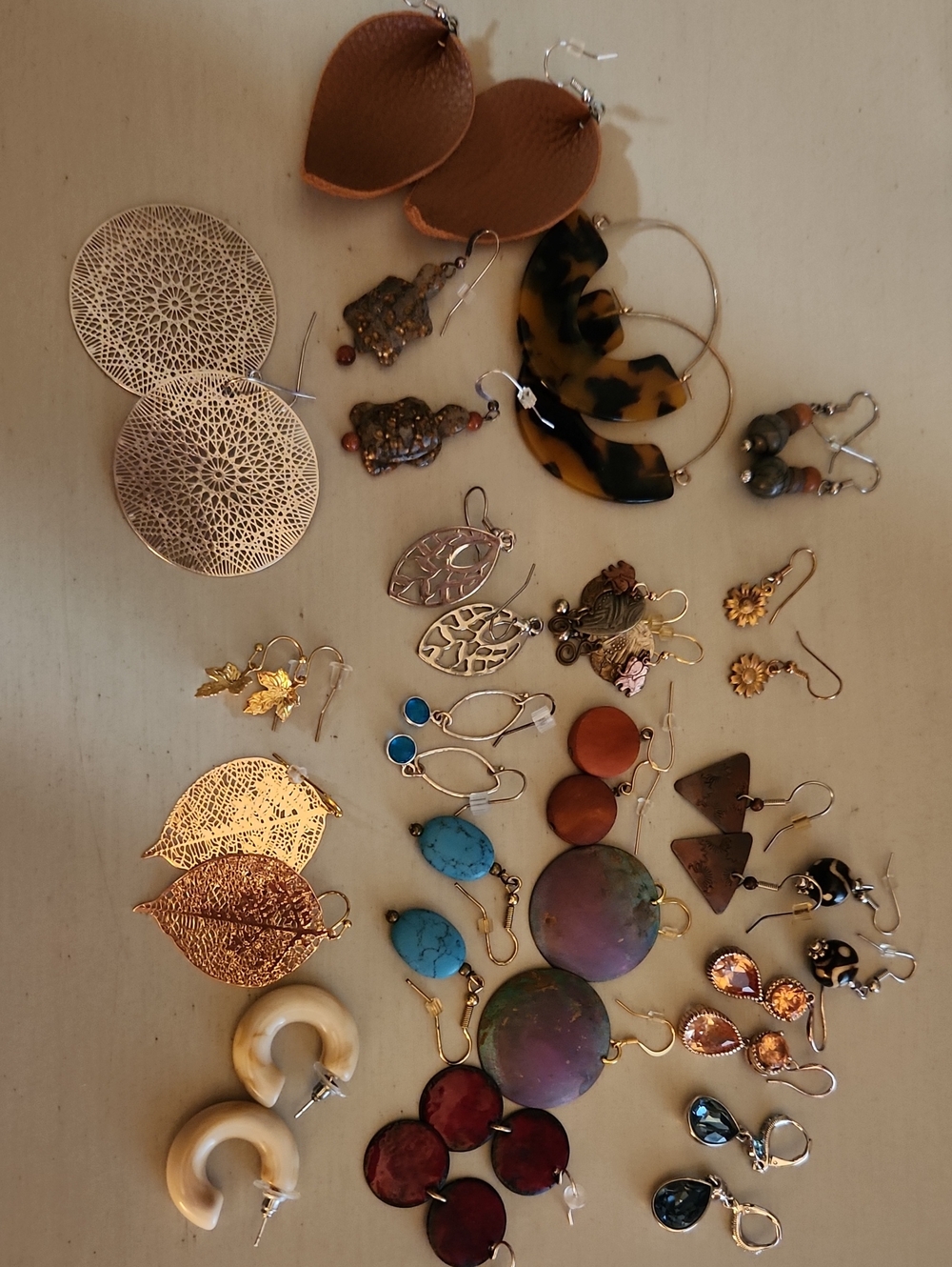 Assorted Women's Earrings Set - Mixed Colors, Boho, Hippie